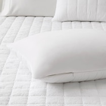aurora white full queen bedding set   