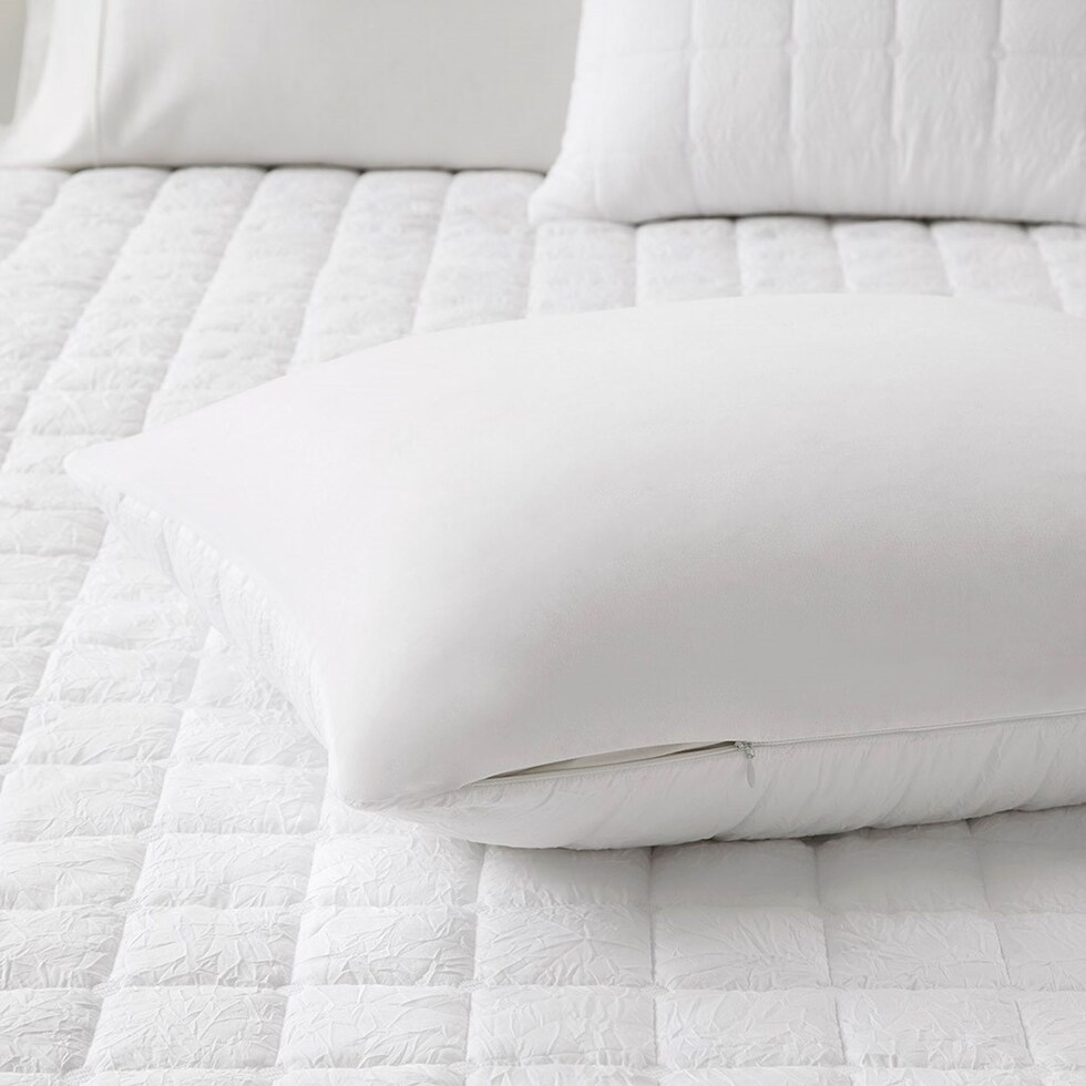 aurora white full queen bedding set   