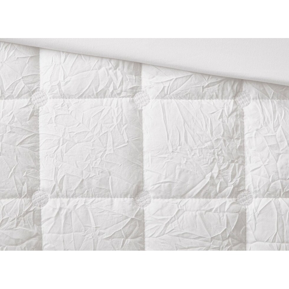 aurora white full queen bedding set   