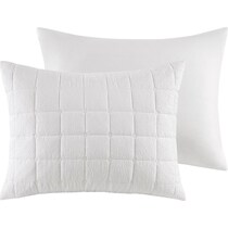 aurora white full queen bedding set   