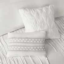 austen white full queen bedding set   
