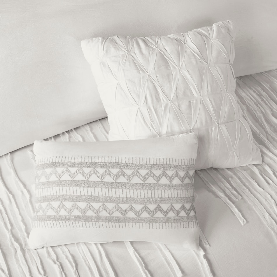 austen white full queen bedding set   