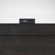austin bedroom dark brown  pc queen bedroom   