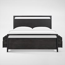 austin bedroom dark brown king bed   