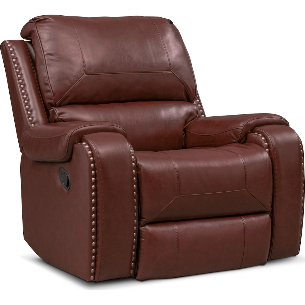 austin dark brown recliner   