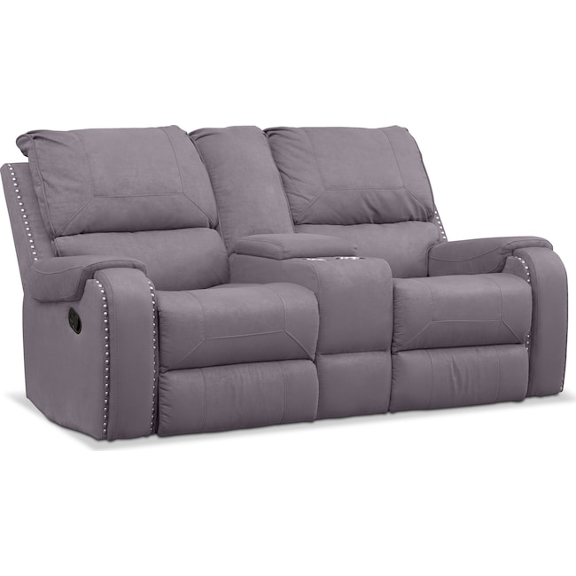 Living Room Furniture - Austin Manual Reclining Loveseat