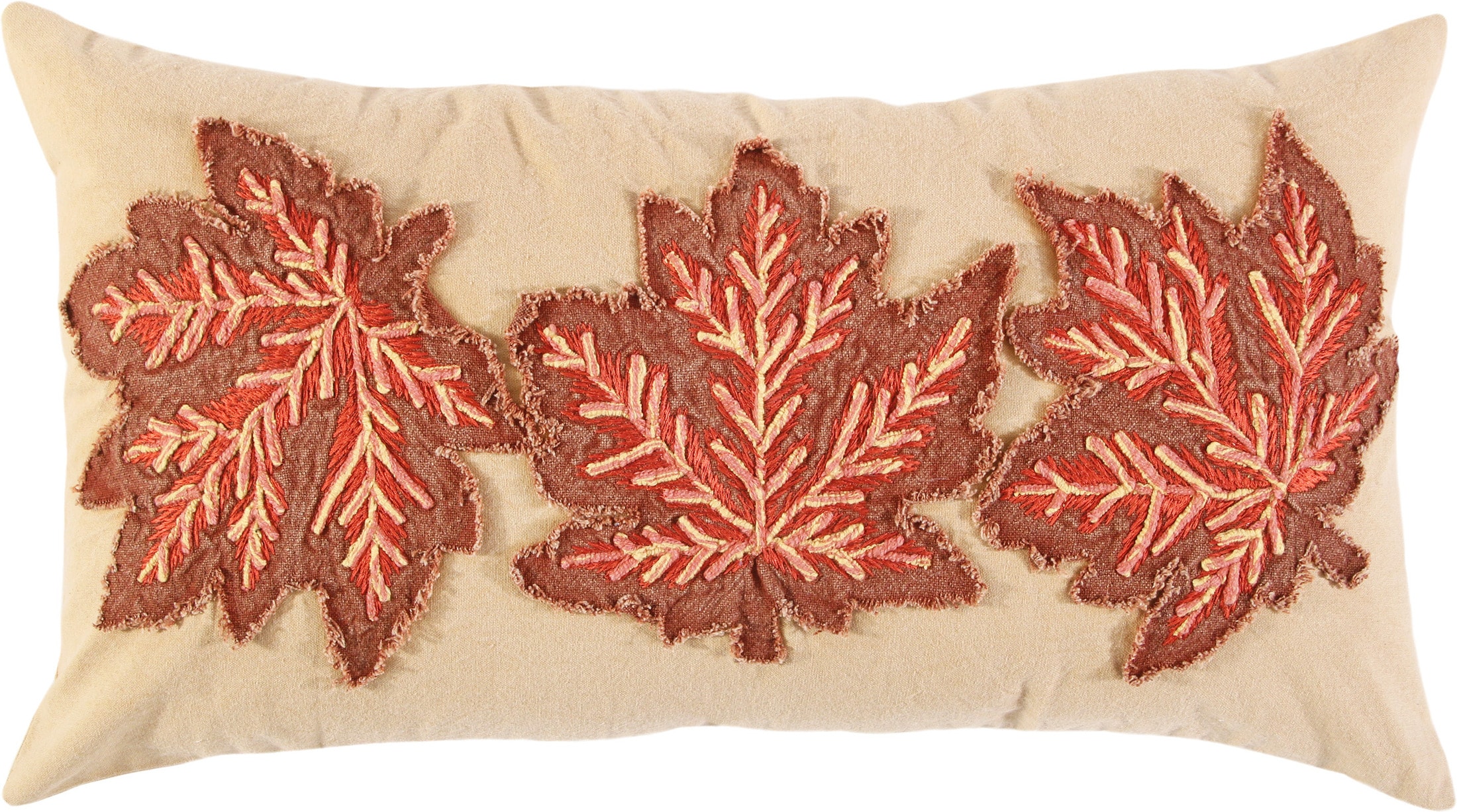 Autumn Leaves Lumbar Throw Pillow