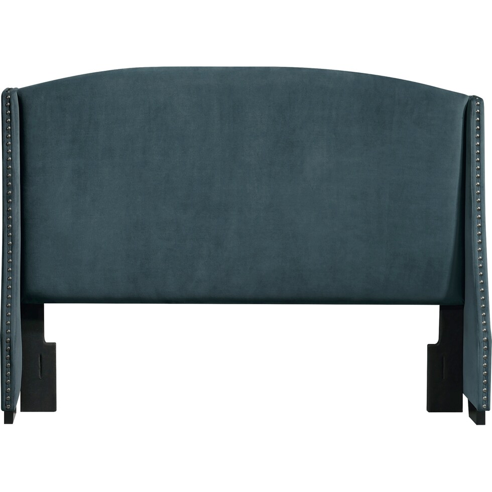 autumn blue queen headboard   