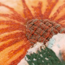 autumnal brown accent pillow   