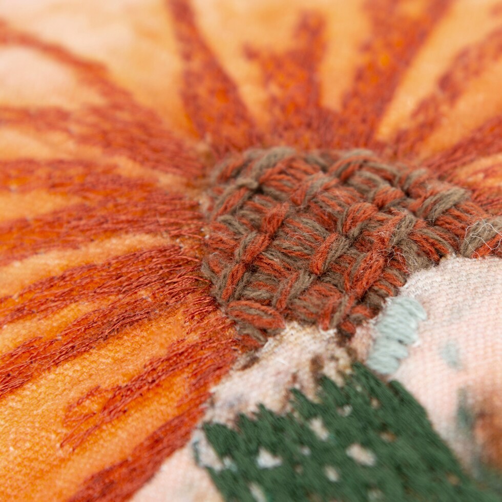 autumnal brown accent pillow   