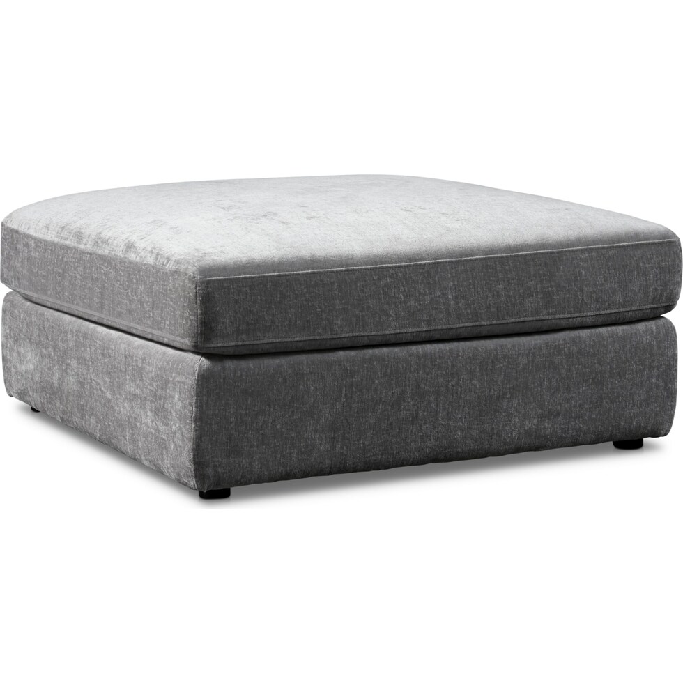ava gray ottoman   