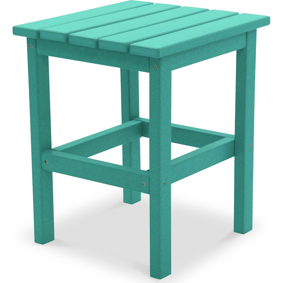avail outdoor blue outdoor end table   