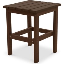 avail outdoor dark brown outdoor end table   