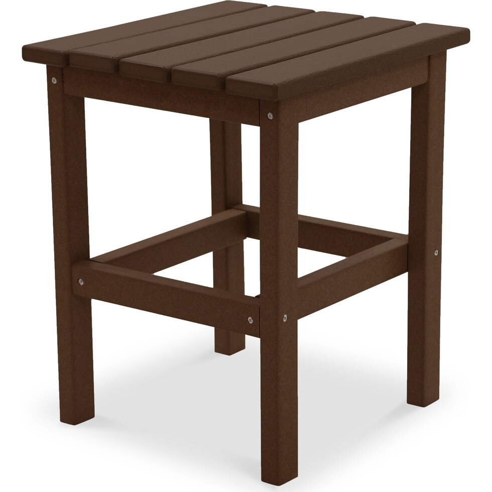 avail outdoor dark brown outdoor end table   