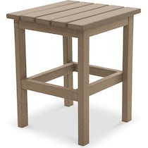avail outdoor light brown outdoor end table   