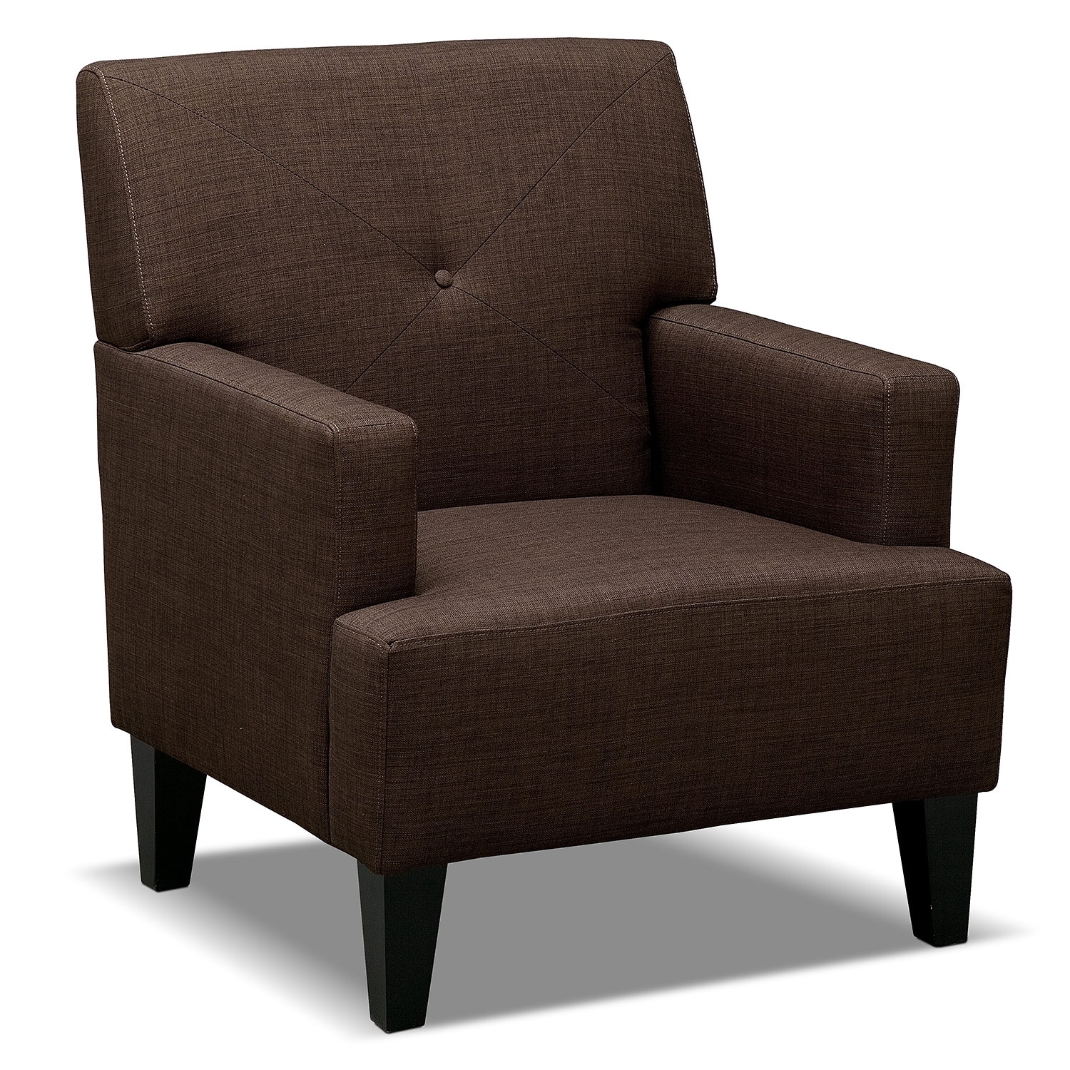 Avalon Accent Chair Espresso American Signature Furniture   Avalon Dark Brown Accent Chair 1620142 297216 