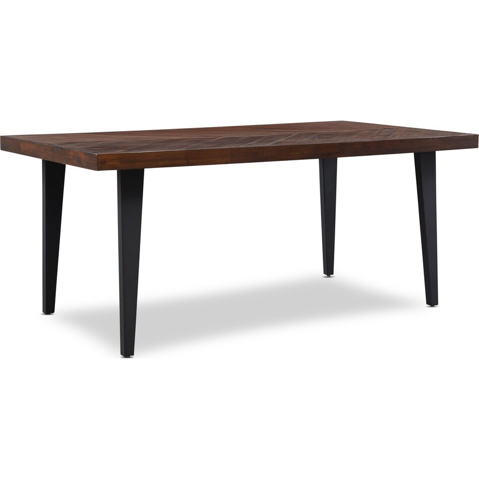 avalon dark brown dining table   