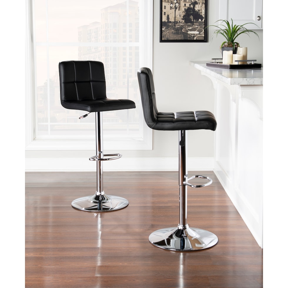 avani black bar stool   