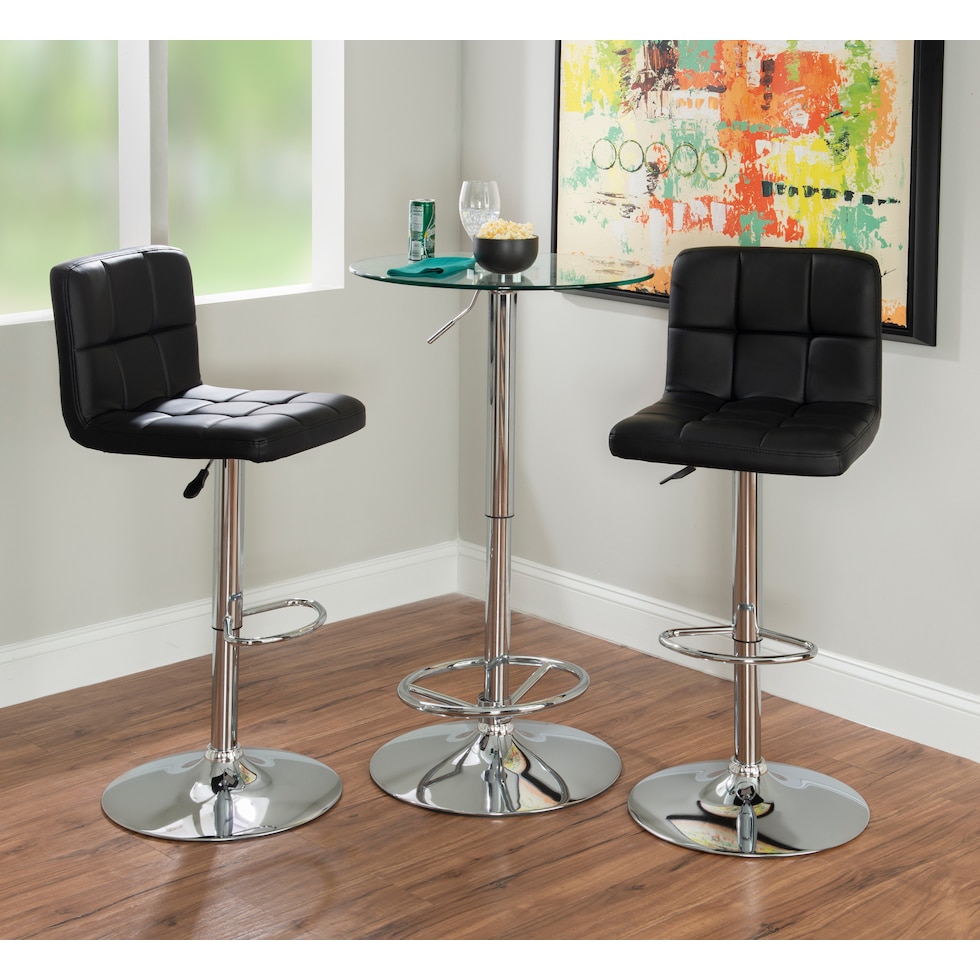 avani black bar stool   