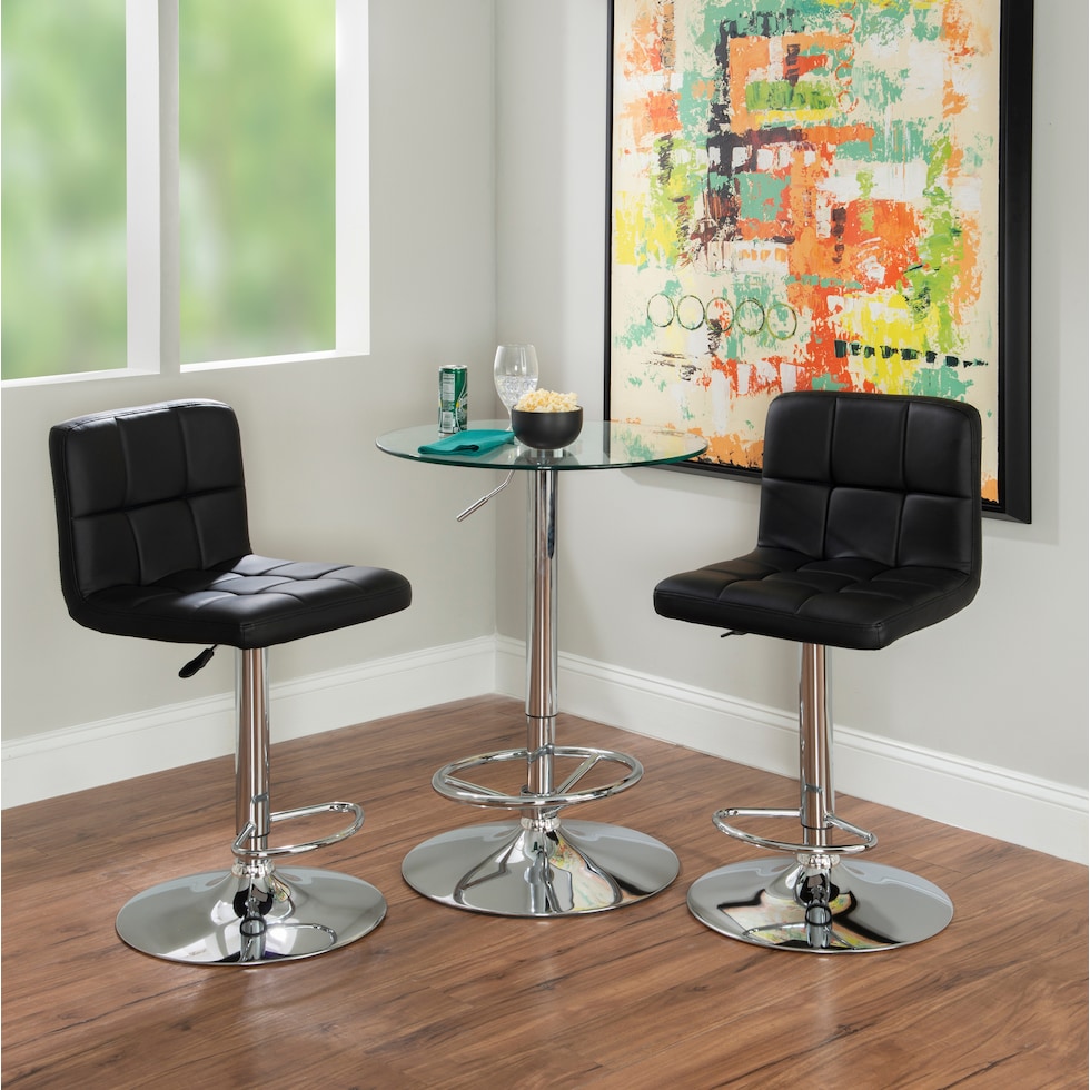 avani black bar stool   