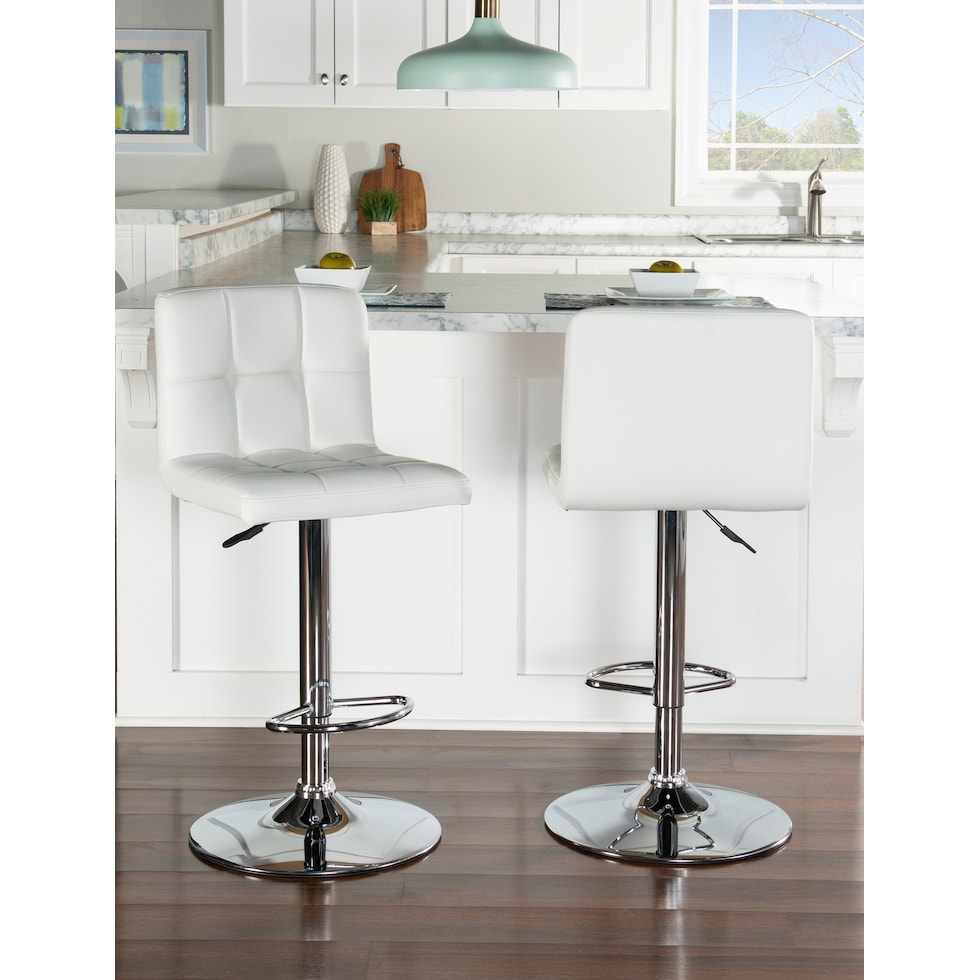 avani white bar stool   