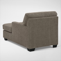 avelton dark brown chaise   