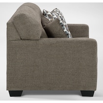 avelton dark brown loveseat   