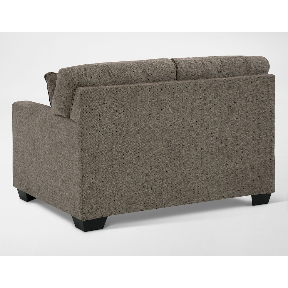 avelton dark brown loveseat   