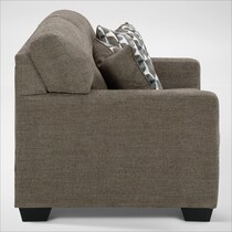 avelton dark brown loveseat   