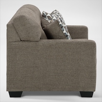 avelton dark brown loveseat   