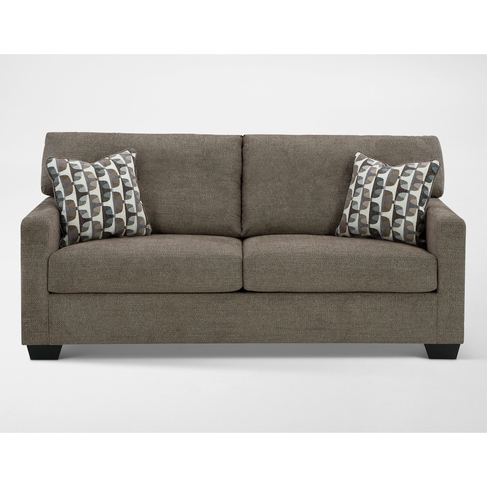 avelton dark brown sofa   