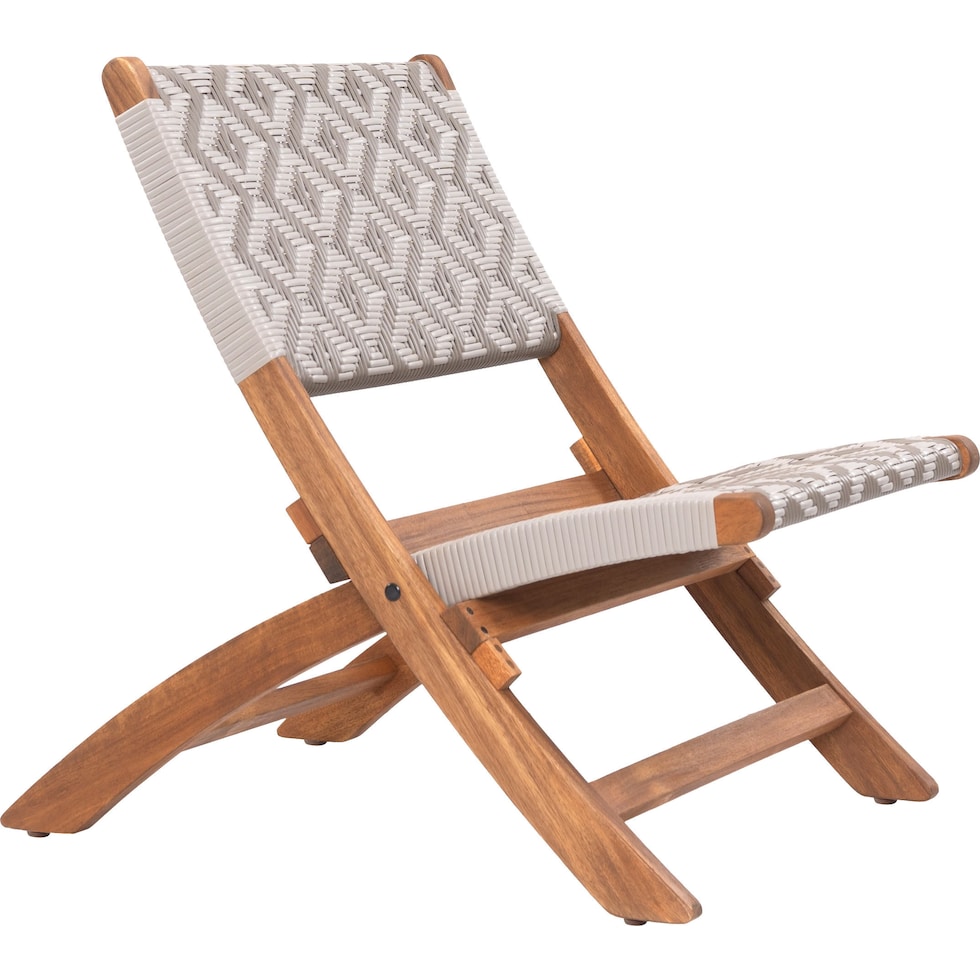 aventura gray white outdoor chair   