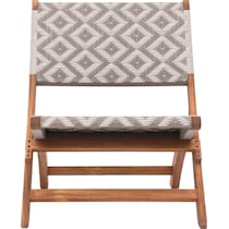 aventura gray white outdoor chair   