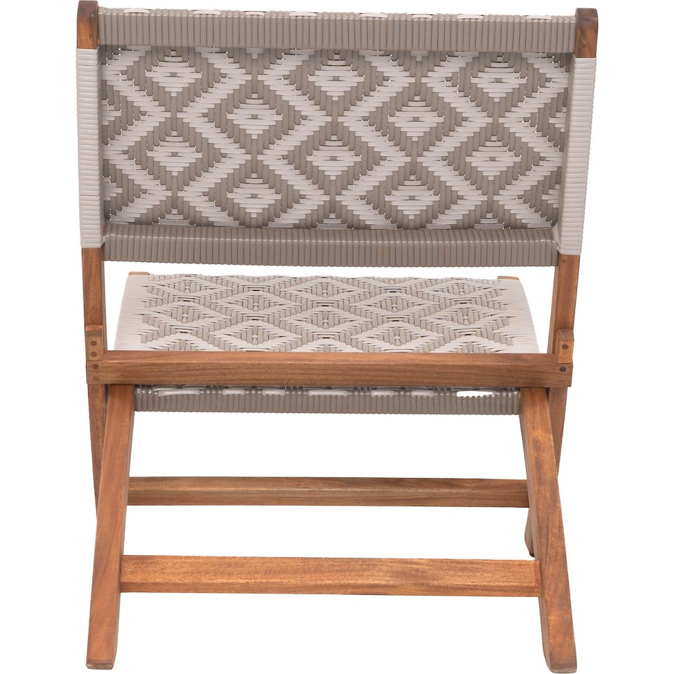 aventura gray white outdoor chair   