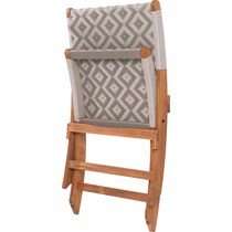 aventura gray white outdoor chair   