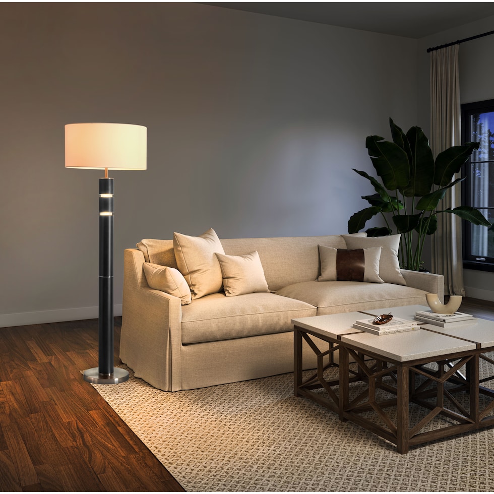 avenue gray floor lamp   