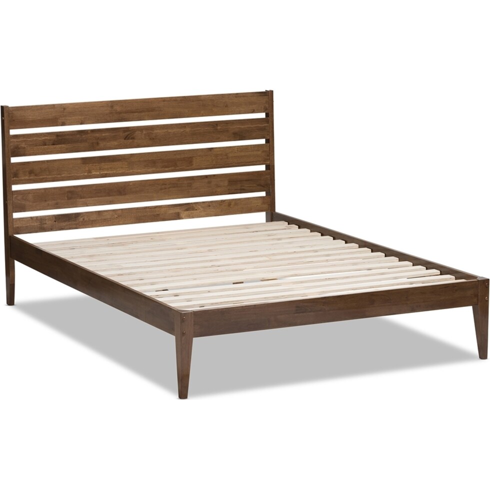 averie dark brown queen bed   