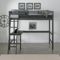 averill gray twin bed   