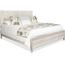averill white queen bed   