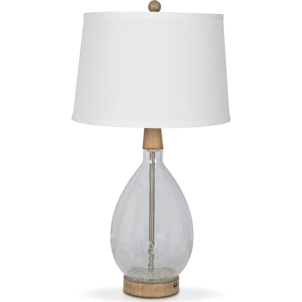avery glass table lamp   