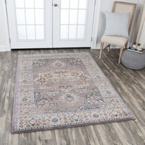 avielle gray area rug  x    