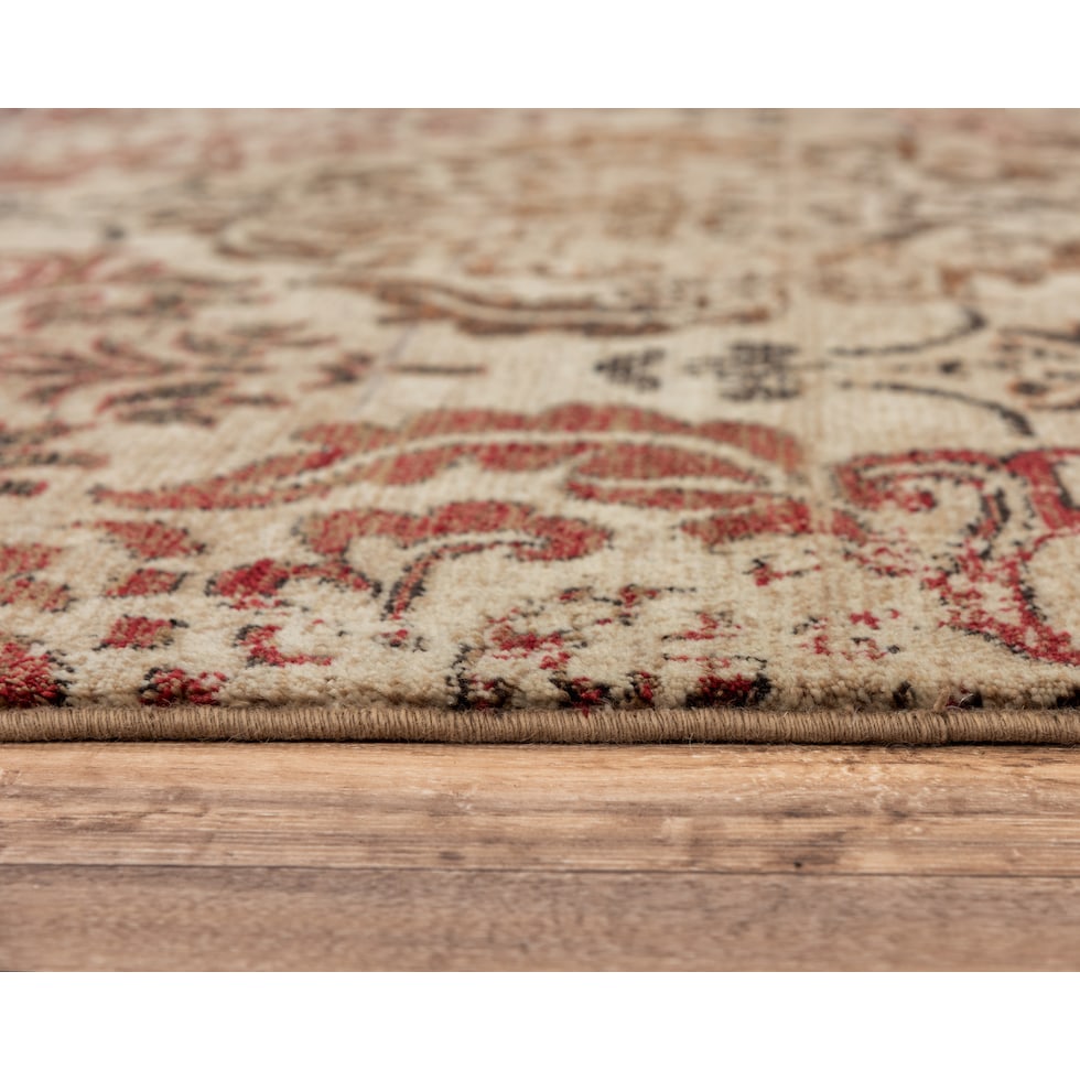 avielle light brown area rug  x    