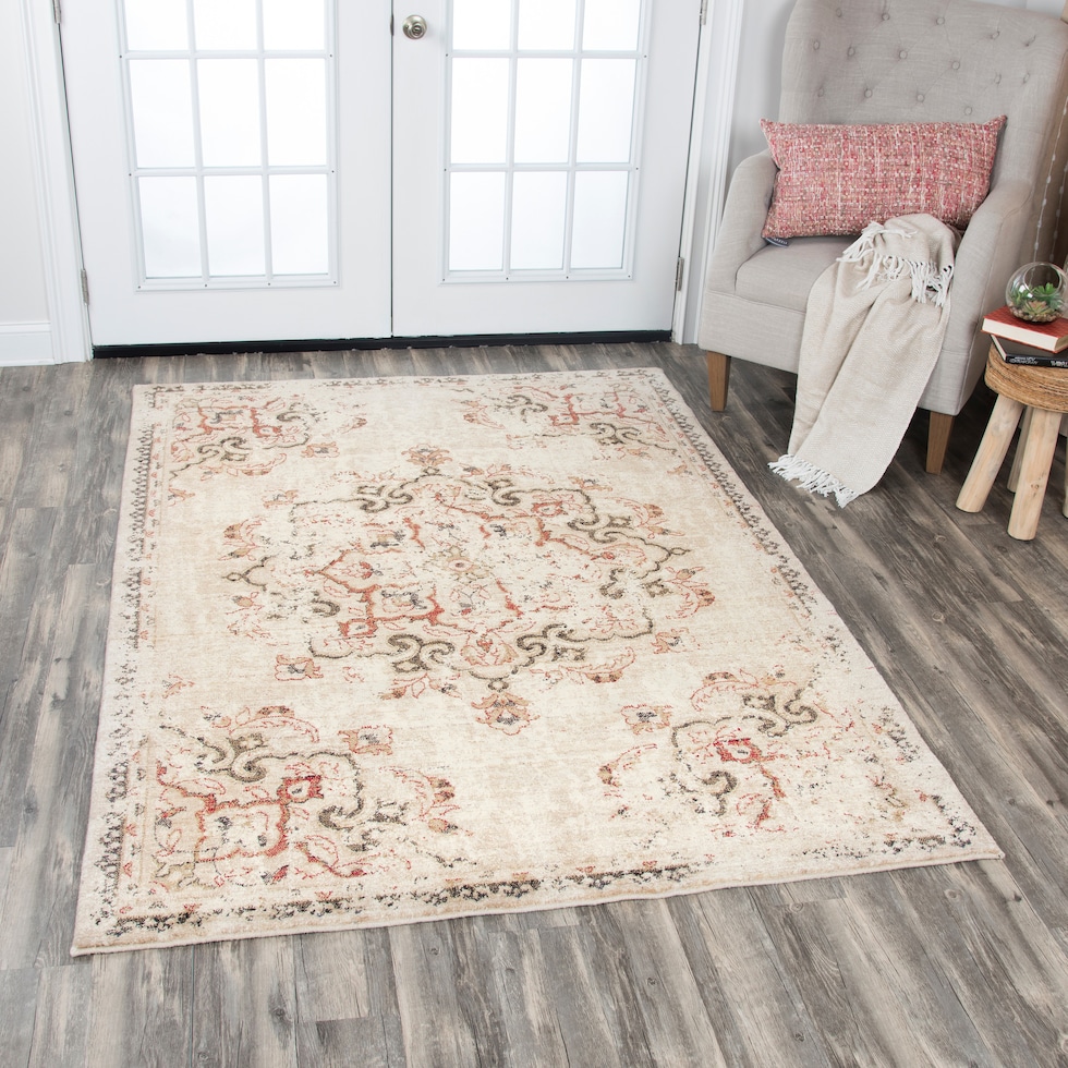 avielle light brown area rug  x    