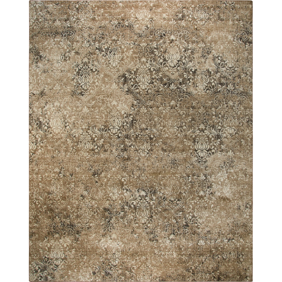 avielle light brown area rug  x    