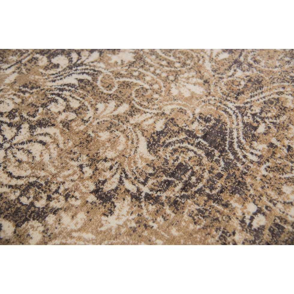 avielle light brown area rug  x    