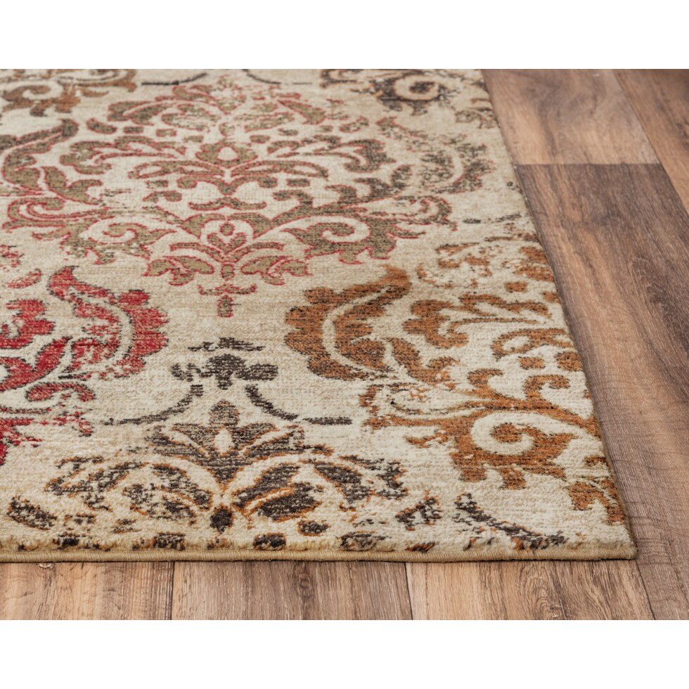 avielle light brown rug   