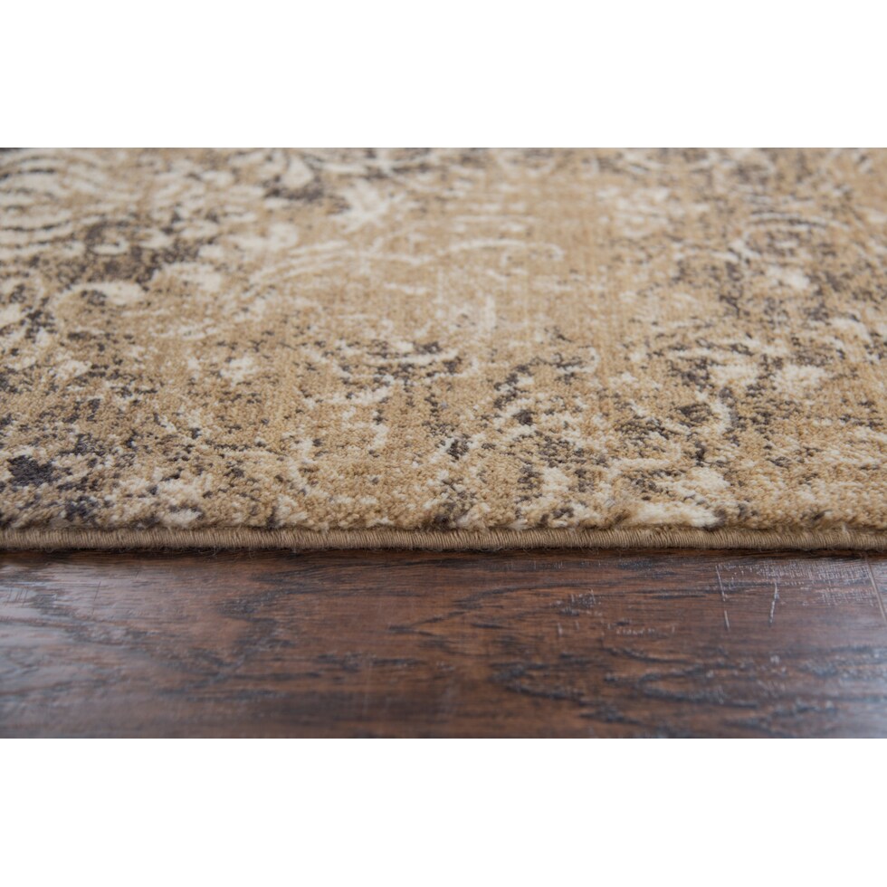 avielle light brown rug   