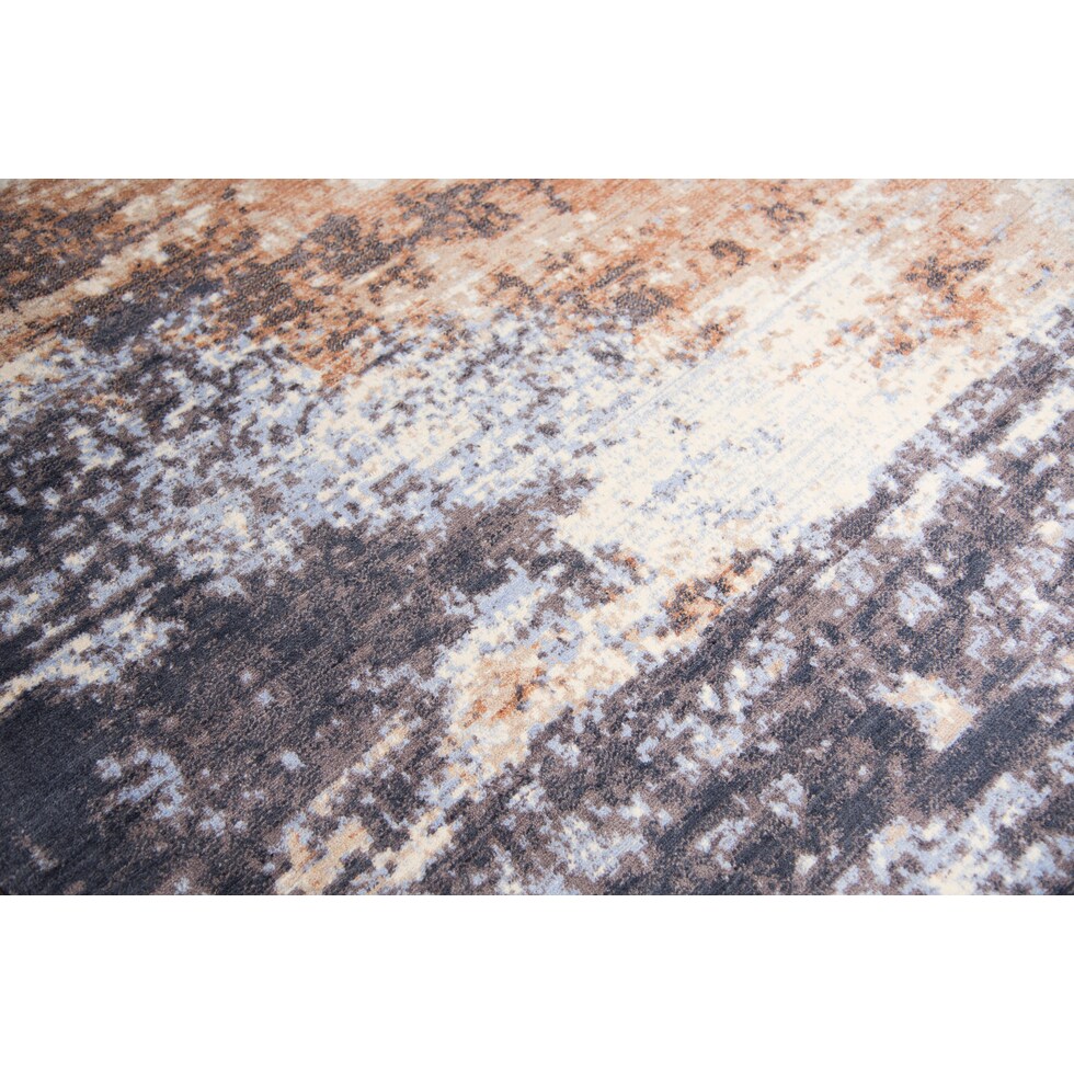 avielle orange blue area rug  x    