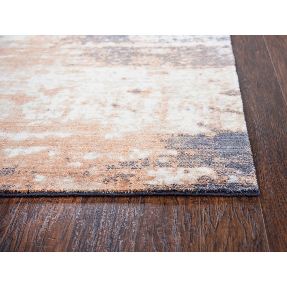 avielle orange blue area rug  x    