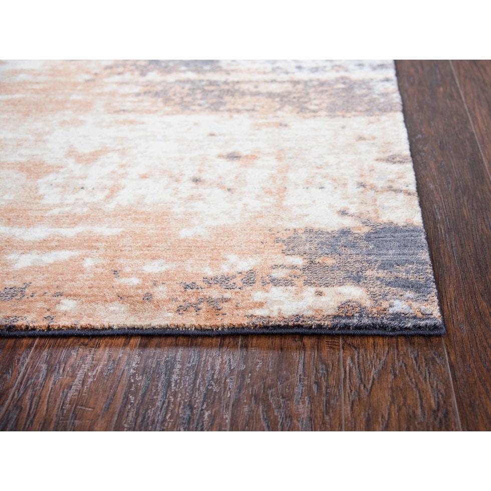 avielle orange blue area rug  x    